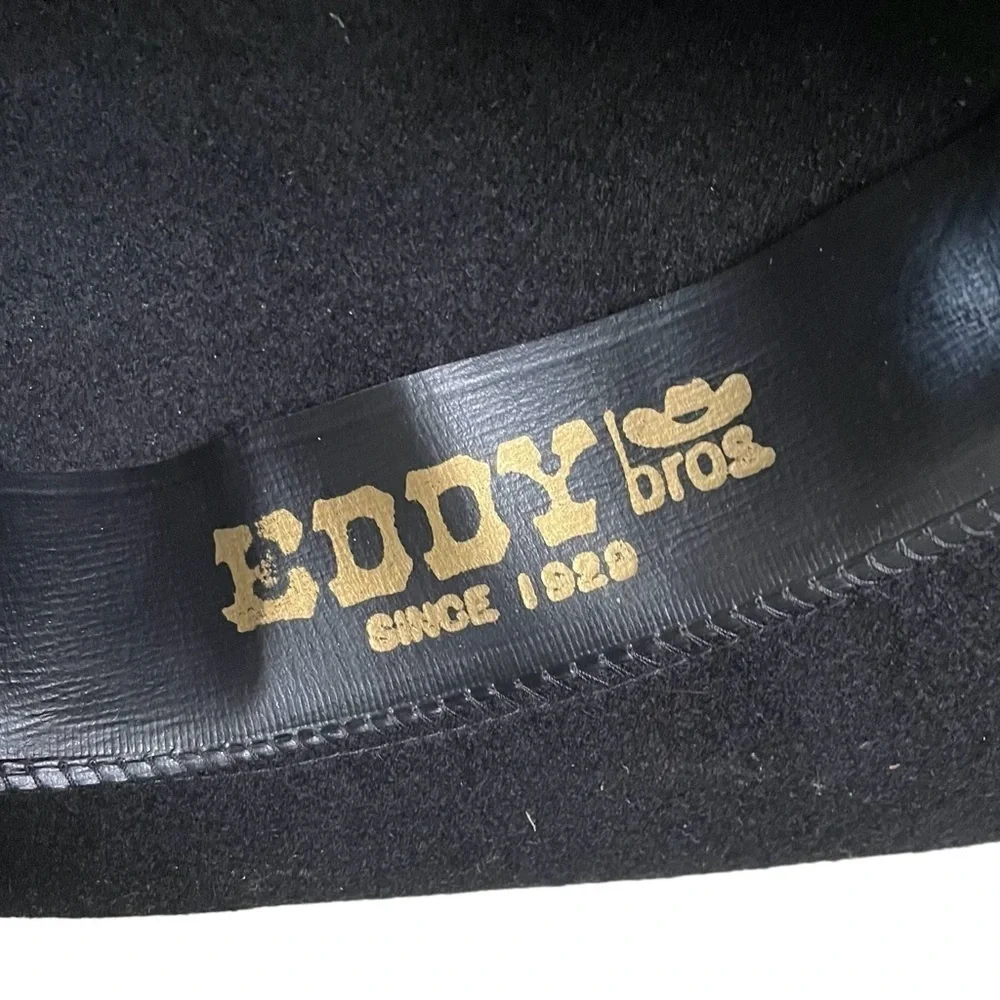 EDDY BROS Wool Cowboy Western ROGO II Hat Black 6 7/8